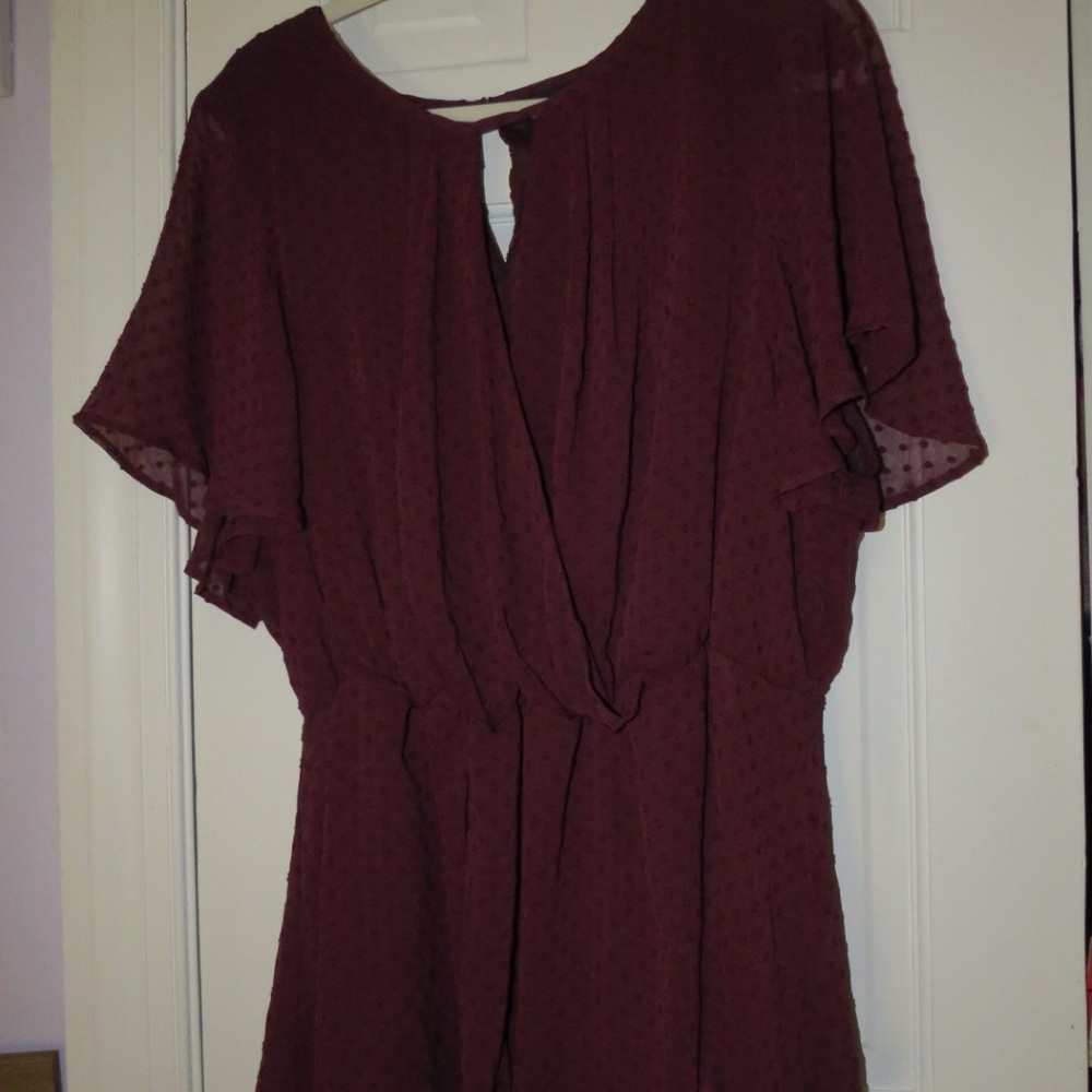 Lane Bryant Burgundy Blouse